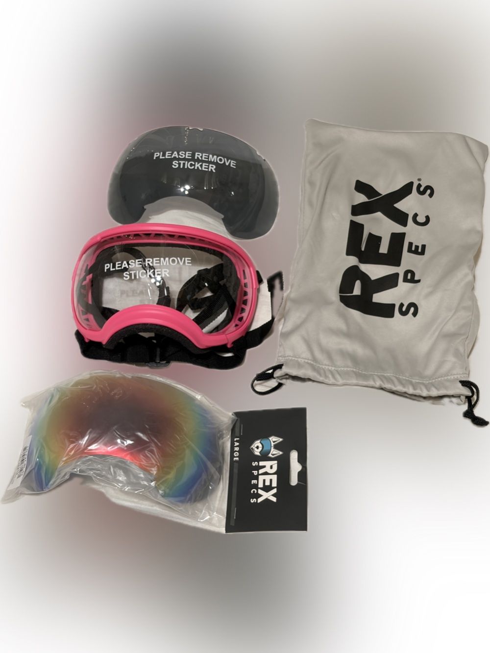 NIB REX SPECS NEON PINK V2 DOG GOGGLES